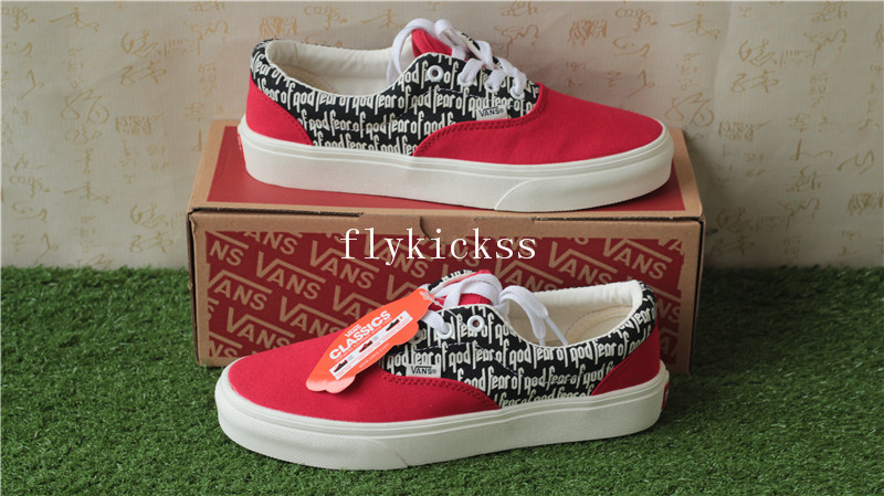 Fear Of God X Vans FOG Red 2017